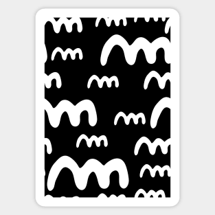 Black & White Pattern Sticker